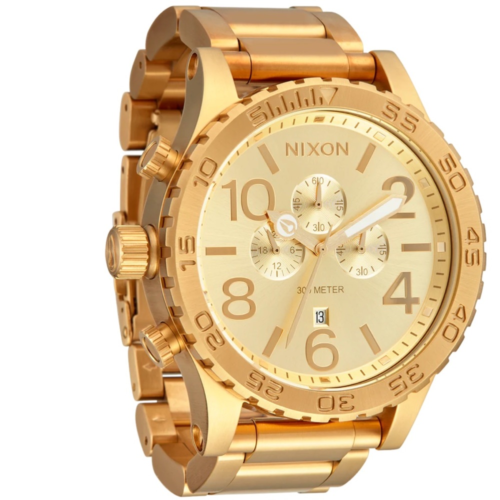NIXON 51-30 Chrono All Gold.  NWT.  A083-502-00
